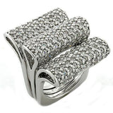 LOAS1047 Rhodium 925 Sterling Silver Ring