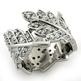 LOAS1098 Rhodium 925 Sterling Silver Ring - The Trendy Accessories Store