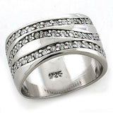 LOAS1178 Rhodium 925 Sterling Silver Ring with AAA - The Trendy Accessories Store