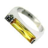 LOAS724 Rhodium 925 Sterling Silver Ring - The Trendy Accessories Store