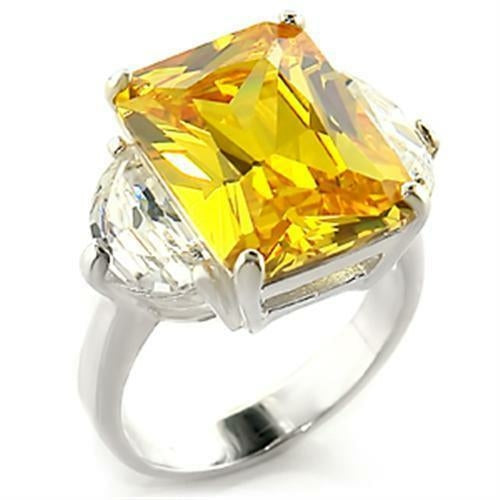 LOAS828 High-Polished 925 Sterling Silver Ring With Stunning Stone - The Trendy Accessories Store