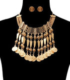 Antique Drop Charms Necklace Set - The Trendy Accessories Store