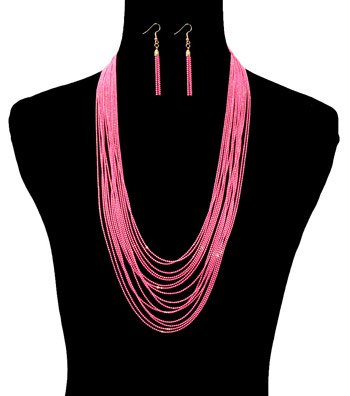 Colored Chain Necklace Set - The Trendy Accessories Store