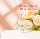 Valentine Day Suprise For Her with Dual Heart Necklace