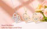 Valentine Day Suprise For Her with Dual Heart Necklace