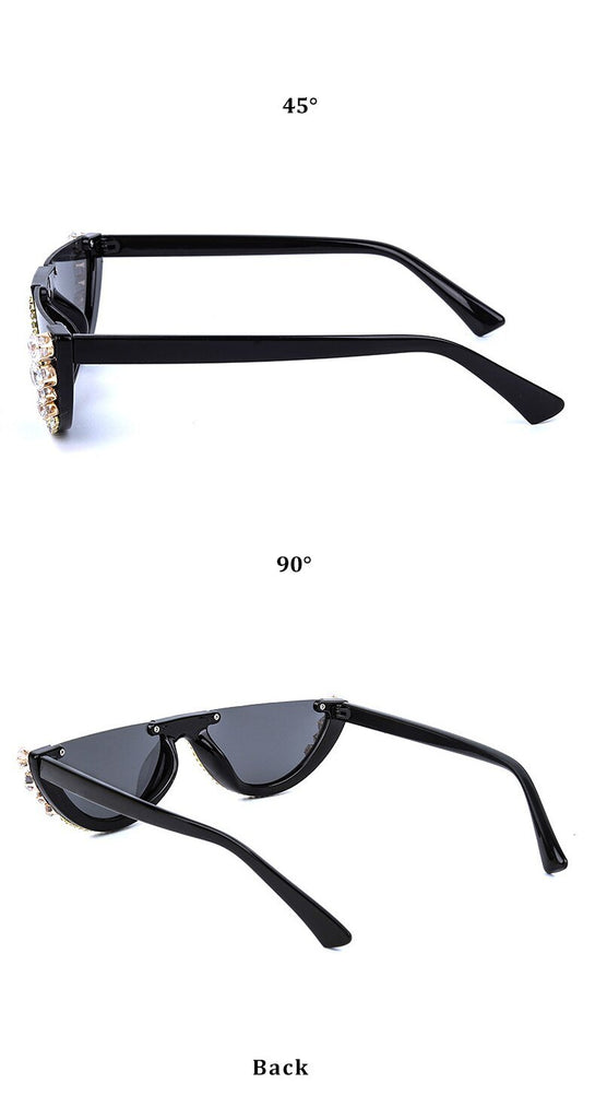 Women Luxury Diamond Design Sunglasses | Diamonds Cat Eye Sunglasses -  Luxury Cat - Aliexpress