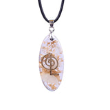 Orgone crystal Necklace Waterdrop Shaped Orgonite Pendant Necklace - The Trendy Accessories Store