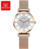 Diamond Starry Rose Gold Waterproof Watches - The Trendy Accessories Store