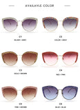 Vintage Luxury Sunglasses With Red sparkly crystals - The Trendy Accessories Store