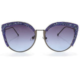 Vintage Luxury Sunglasses With Red sparkly crystals - The Trendy Accessories Store