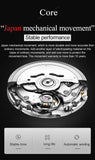 Men Skeleton Automatic Mechanical Watches Top Brand Sapphire Glass - The Trendy Accessories Store