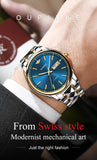 Men Skeleton Automatic Mechanical Watches Top Brand Sapphire Glass - The Trendy Accessories Store