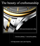 Men Skeleton Automatic Mechanical Watches Top Brand Sapphire Glass - The Trendy Accessories Store