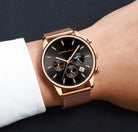 Top Luxury Men Multifunction Watches Waterproof Business Casual Quartz - The Trendy Accessories Store