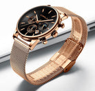 Top Luxury Men Multifunction Watches Waterproof Business Casual Quartz - The Trendy Accessories Store