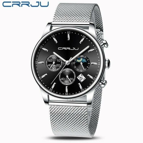 Top Luxury Men Multifunction Watches Waterproof Business Casual Quartz - The Trendy Accessories Store