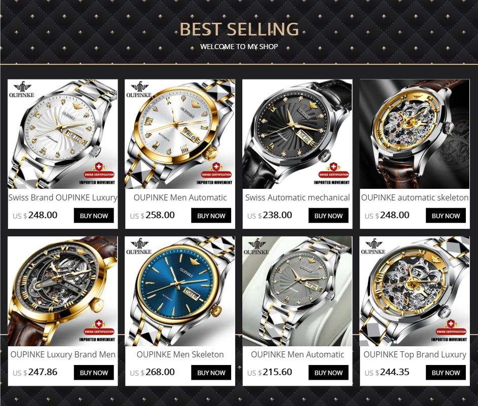 Hot Selling Men Watches Tungsten-like Steel Wrist Watch Luxury