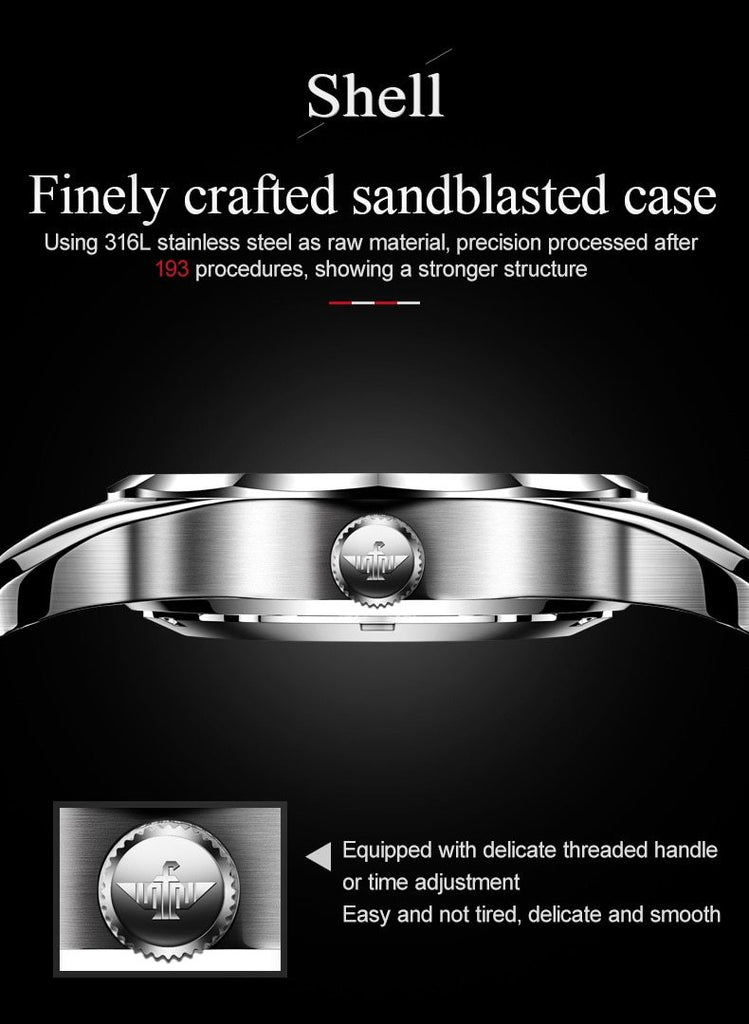 Swiss Brand Luxury Men Watches Automatic Watch Mens Tungsten Steel - The Trendy Accessories Store