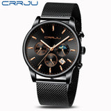 Top Luxury Men Multifunction Watches Waterproof Business Casual Quartz - The Trendy Accessories Store