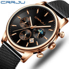 Top Luxury Men Multifunction Watches Waterproof Business Casual Quartz - The Trendy Accessories Store