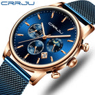 Top Luxury Men Multifunction Watches Waterproof Business Casual Quartz - The Trendy Accessories Store