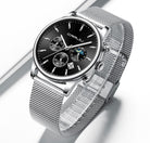 Top Luxury Men Multifunction Watches Waterproof Business Casual Quartz - The Trendy Accessories Store