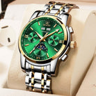 Automatic Green Luxury Stainless Steel Olves Watch - The Trendy Accessories Store