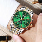 Automatic Green Luxury Stainless Steel Olves Watch - The Trendy Accessories Store