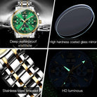 Automatic Green Luxury Stainless Steel Olves Watch - The Trendy Accessories Store