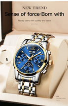 Automatic Green Luxury Stainless Steel Olves Watch - The Trendy Accessories Store