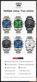 Automatic Green Luxury Stainless Steel Olves Watch - The Trendy Accessories Store