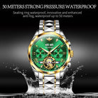 Luxury Automatic Sapphire Tungsten steel Green Watch - The Trendy Accessories Store