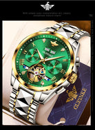 Luxury Automatic Sapphire Tungsten steel Green Watch - The Trendy Accessories Store