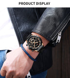 Premium Curren Blue Stainless Steel with Gold Plated Luxury Watch - The Trendy Accessories Store