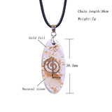 Orgone crystal Necklace Waterdrop Shaped Orgonite Pendant Necklace - The Trendy Accessories Store