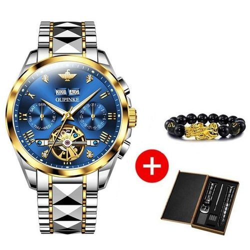 Luxury Automatic Sapphire Tungsten steel Green Watch - The Trendy Accessories Store