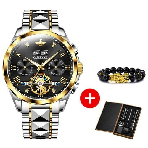 Luxury Automatic Sapphire Tungsten steel Green Watch - The Trendy Accessories Store