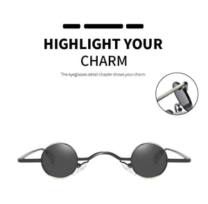 Vintage Small Round Sunglasses Women Brand Design Black Frame Fashion - The Trendy Accessories Store