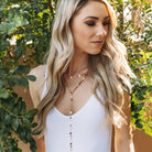 Three Layer Lariat Necklace - The Trendy Accessories Store