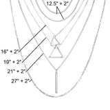 Double Triangle Multilayer Necklace - The Trendy Accessories Store
