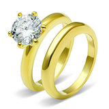 TK097G IP Gold(Ion Plating) Stainless Steel Ring - The Trendy Accessories Store