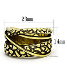 TK1025 IP Gold(Ion Plating) Stainless Steel Ring - The Trendy Accessories Store