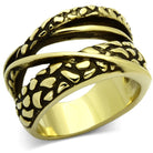 TK1025 IP Gold(Ion Plating) Stainless Steel Ring - The Trendy Accessories Store