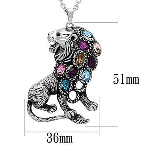 Rainbow High polished Stainless Steel Chain Pendant - The Trendy Accessories Store