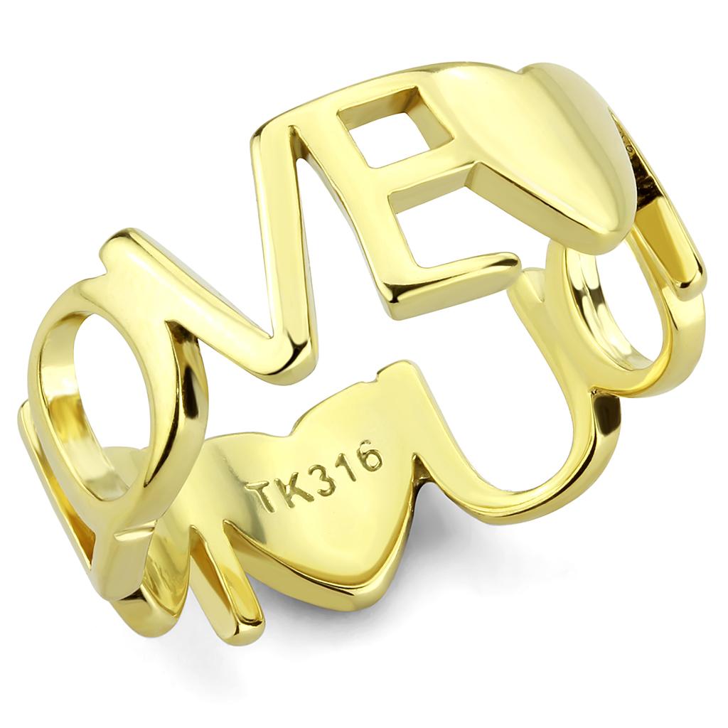 TK3637 IP Gold(Ion Plating) Stainless Steel Ring - The Trendy Accessories Store