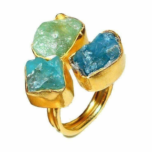 Zivah Apatite + Chalcedony Ring - The Trendy Accessories Store